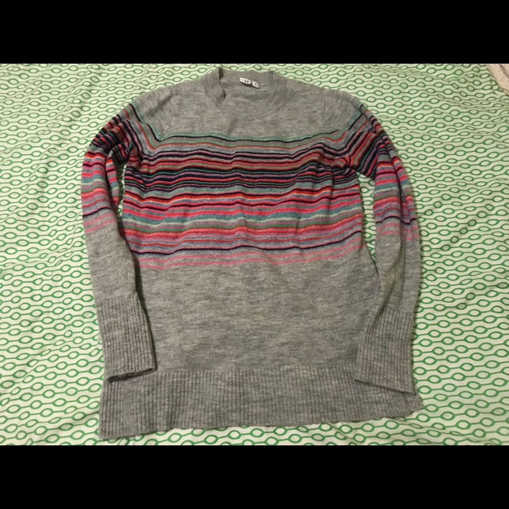 Gap women’s long striped sweater M tall like new
